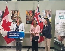 Investment of up to $1.18 million in training program helping women in Burlington enter the skilled trades